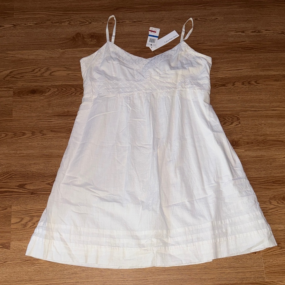 Calvin Klein Jeans White Sleeveless Top